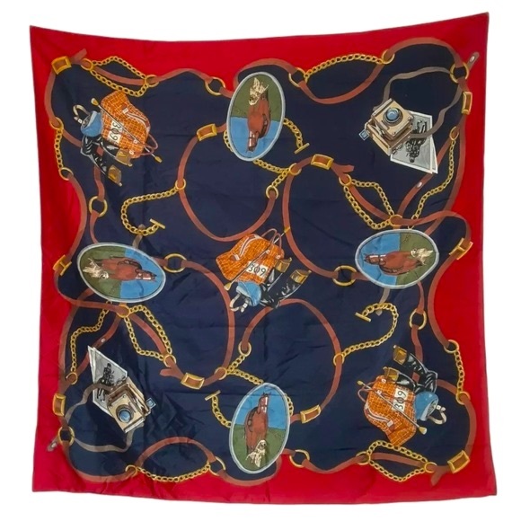 Talbots Accessories - 🐎 Vtg NWT Talbots Deadstock Silk Equestrian Scarf